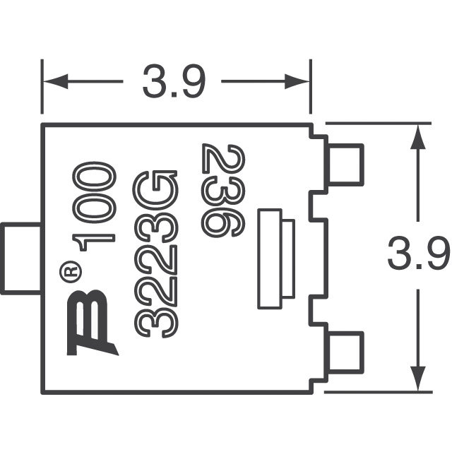 3223G-1-102E Bourns Inc.  Trimmer Potentiometers